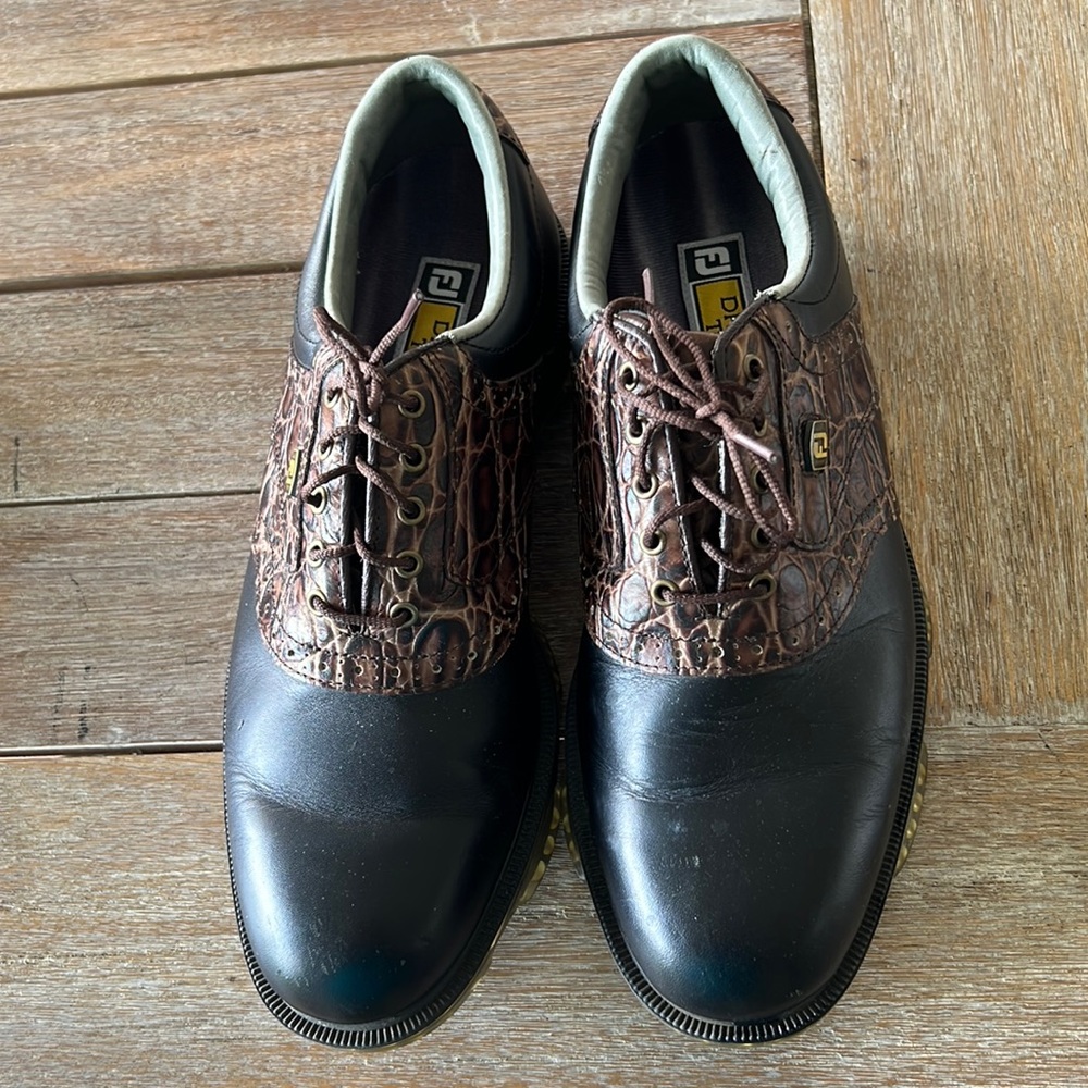 FJ Men’s Dry Joys Tour black&brown size 8.5
